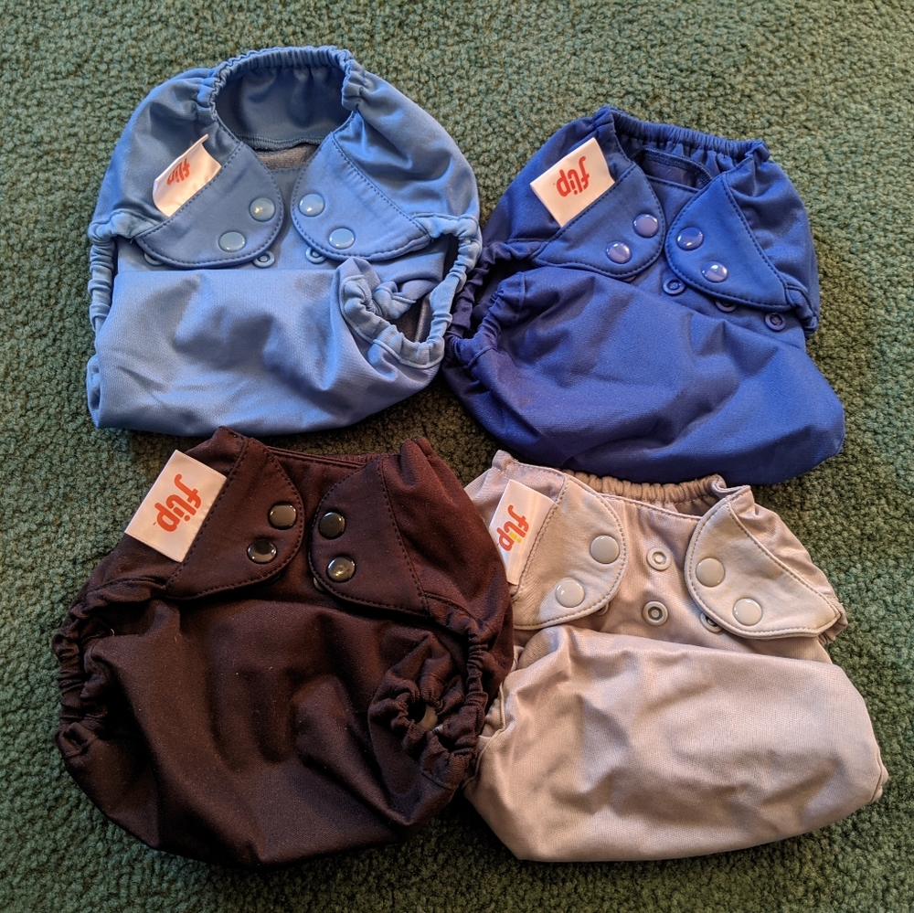 Solid Flip "Boy" Cloth Diaper Shell Lot